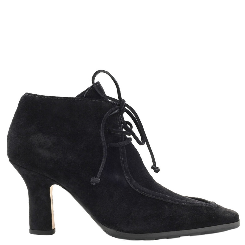 BURBERRY Storm Suede Ankle Boots Black 39.5